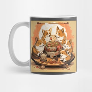 Hot Pot Corgis Mug